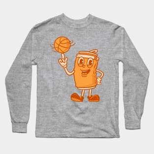 Soda cans playing basketball Long Sleeve T-Shirt